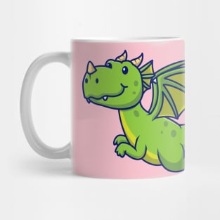 Cute Dragon Flying Cartoon Mug